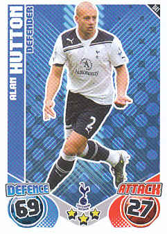 Alan Hutton Tottenham Hotspur 2010/11 Topps Match Attax #U41